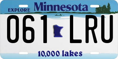 MN license plate 061LRU