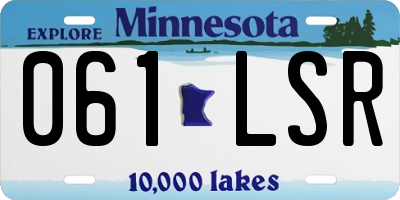 MN license plate 061LSR