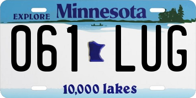 MN license plate 061LUG