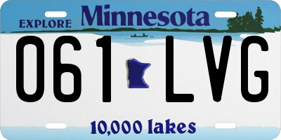 MN license plate 061LVG