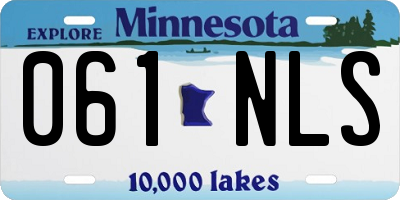 MN license plate 061NLS