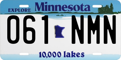 MN license plate 061NMN