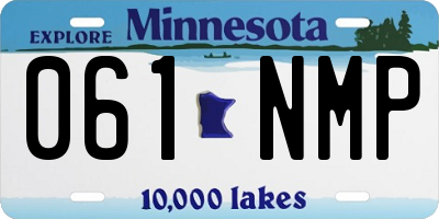 MN license plate 061NMP