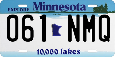 MN license plate 061NMQ