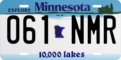 MN license plate 061NMR