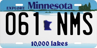 MN license plate 061NMS