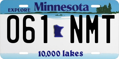 MN license plate 061NMT