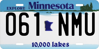 MN license plate 061NMU