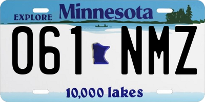 MN license plate 061NMZ
