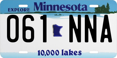 MN license plate 061NNA