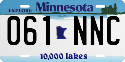 MN license plate 061NNC