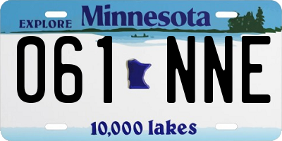 MN license plate 061NNE