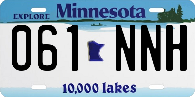 MN license plate 061NNH