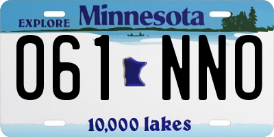 MN license plate 061NNO
