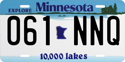 MN license plate 061NNQ