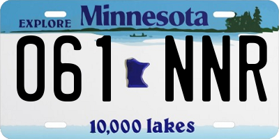 MN license plate 061NNR