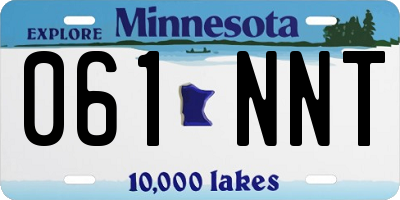 MN license plate 061NNT