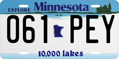 MN license plate 061PEY