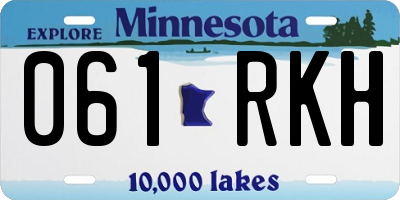 MN license plate 061RKH