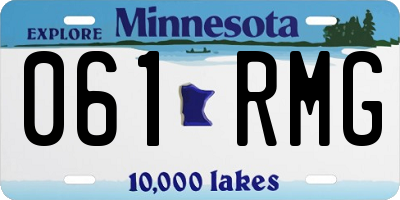 MN license plate 061RMG