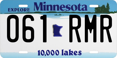 MN license plate 061RMR