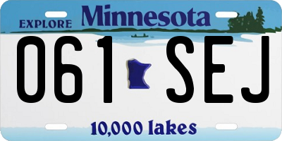 MN license plate 061SEJ