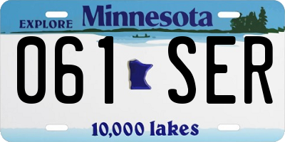 MN license plate 061SER