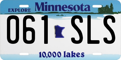 MN license plate 061SLS