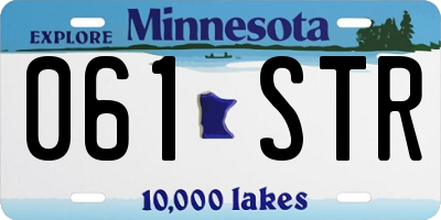 MN license plate 061STR
