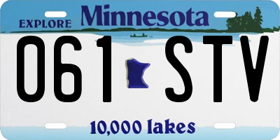MN license plate 061STV