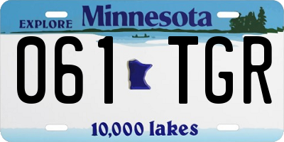MN license plate 061TGR