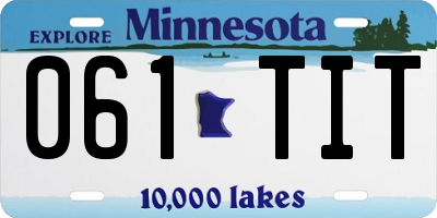 MN license plate 061TIT