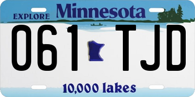 MN license plate 061TJD