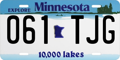 MN license plate 061TJG