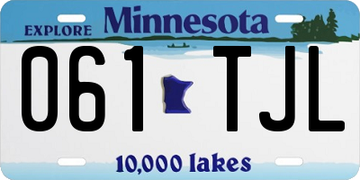 MN license plate 061TJL