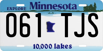 MN license plate 061TJS