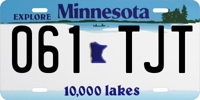 MN license plate 061TJT