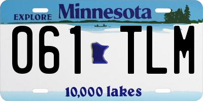 MN license plate 061TLM