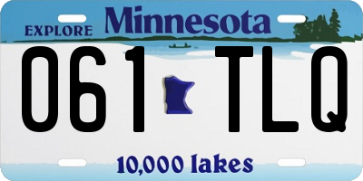 MN license plate 061TLQ