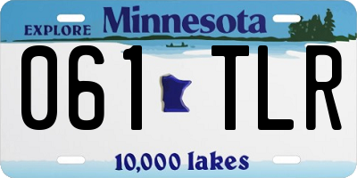 MN license plate 061TLR