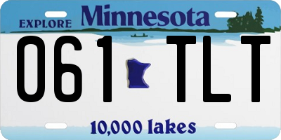 MN license plate 061TLT