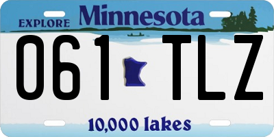MN license plate 061TLZ
