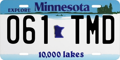 MN license plate 061TMD