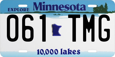MN license plate 061TMG