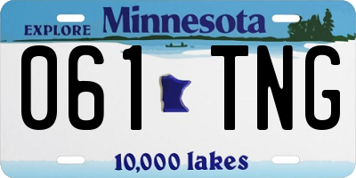 MN license plate 061TNG