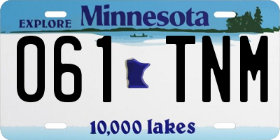 MN license plate 061TNM