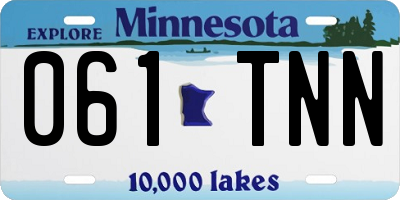 MN license plate 061TNN