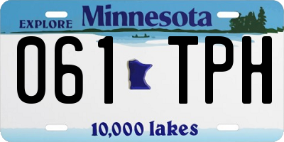 MN license plate 061TPH