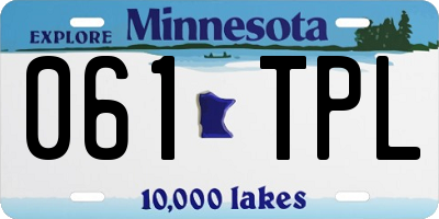 MN license plate 061TPL
