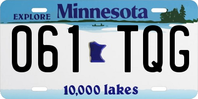 MN license plate 061TQG
